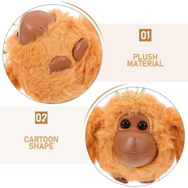 Pieni Gorilla-Nukke Ripustusavaimenperä Gorilla-Nukke Laukku Reppu Pehmolelu Ripustus