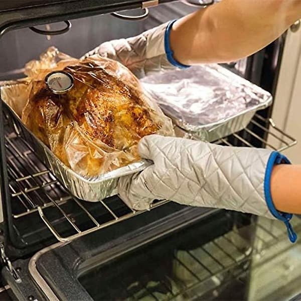 Tyrkiapose, 4 poser til matlaging, baking, høsting, planter og mer - Slitesterk ovnpose for plast