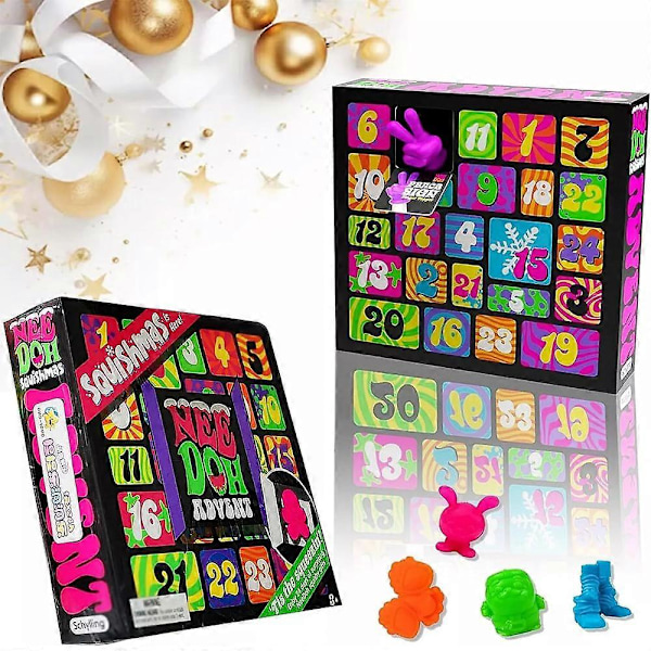 Nee Doh Squishmas Julekalender 2024, Julekalender med Squishy
