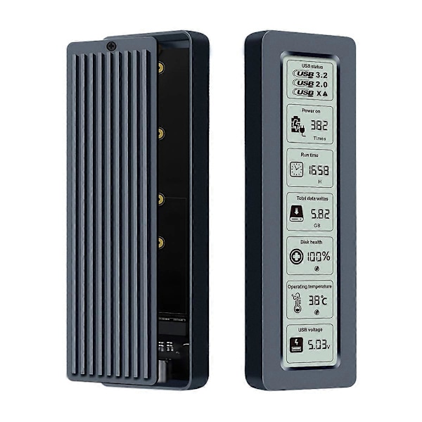 M.2 SSD NVMe Kabinet USB3.2 Gen2 Type C 10Gbps PCIe SSD Kabinet M.2 NVME Kabinet Disk Boks Værktøjsfri SSD