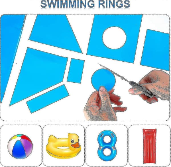 Vinyl Pool Liner Reparationslap (10*25cm), 10 stk. til swimmingpools