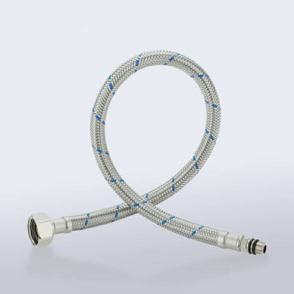 G 3/8 lengde 60 cm armert tilkoblingsslange for vannkran, 2 stk