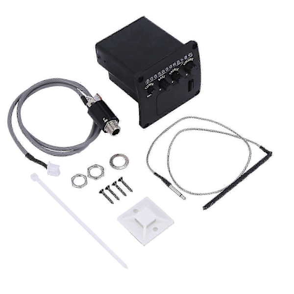 2-bands Pickup EQ Aeq-2T Equalizer Akustisk Gitarr Skruvar Set För Gitarr