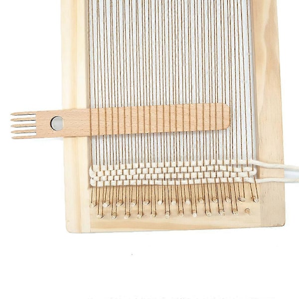 9 st/set Trähandvävstol Verktyg Komplett Stil Stickprojekt Verktyg