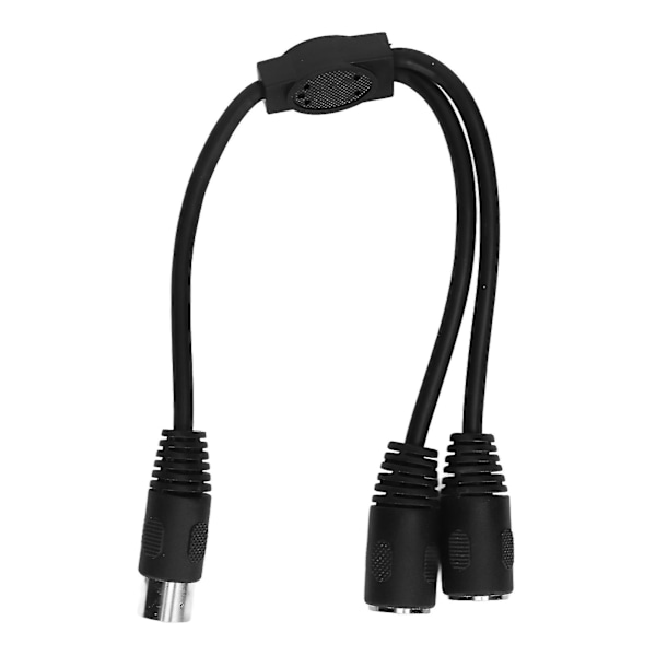 DIN 8-pin hann til 2 DIN 8-pin hunn kabel Dobbel skjerming DIN 8-pin splitterkabel Signal lydtilkoblingsledning 1,0 fot