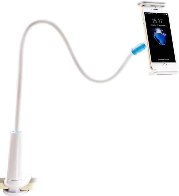 Svanhals mobilhållare/iPad-hållare/surfplattehållare för iPhone 8/7/6/6s Plus, Galaxy S8/S8 Plus/Note 8, iPad Pro