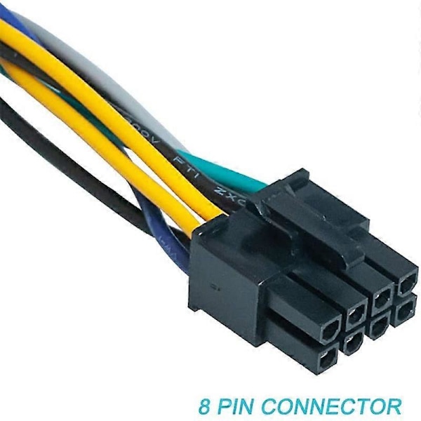 24-nastainen 8-nastaiseen ATX PSU -sovitinkaapeli, yhteensopiva 3020 7020 9020 T1700 12 tuuman (30 cm) kanssa