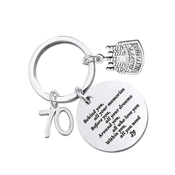 Personalized Engraved Keychain - Silver YD0010