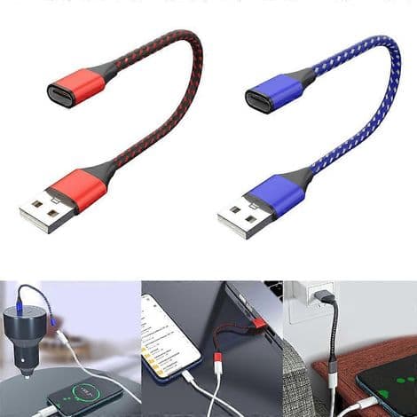 USB-C hun til USB 2.0 han forlængerkabel, forlængeradapter