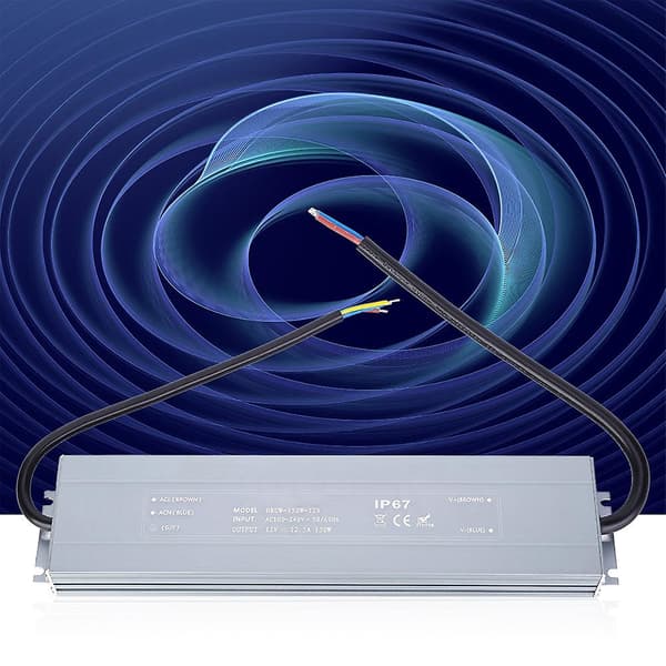 HRUW-150W-12V LED Strømforsyning 100-264VAC IP67 Vanntett LED Driver Transformator