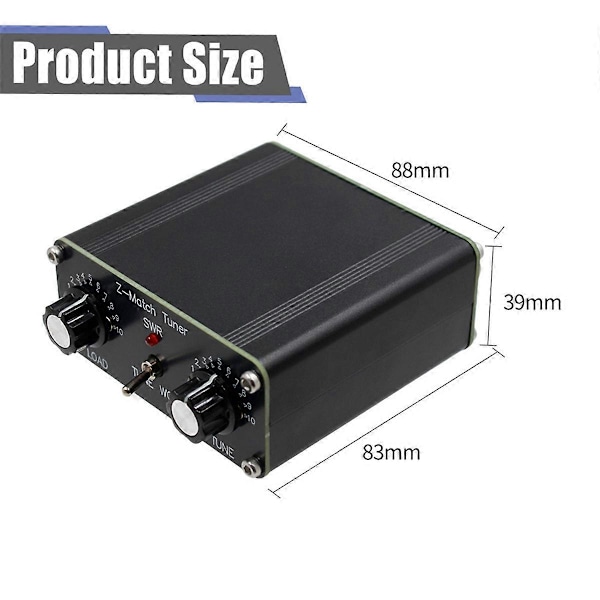 QRP Z-Match Manuel Antenne Tuner 5W Tuner 3-28 MHz Antenne Tuner HAM