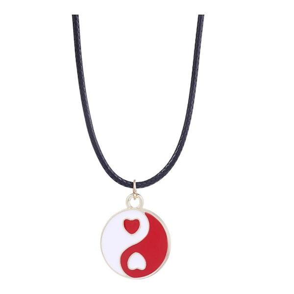 2 kpl Yin Yang -kalan kaulakorusetti - Pariskunnan riipus, sopii pareille, väri: A2687-2