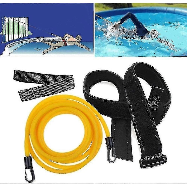 Justerbart svømmebælte til swimmingpool, svømme modstandsbælte, svømmetrænerbælte, blysvømning