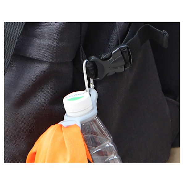 2-pack Silicone Water Bottle Holder with Carabiner