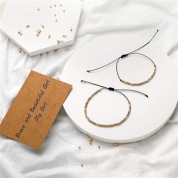 DIY Morse-kod Armband Kit 400 Runda Distanspärlor 400 Långa Rörpärlor färg:Silver