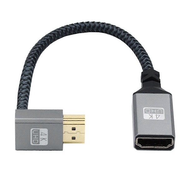 Typ A HD-061-UP 15cm HDMI Typ-A Hane till Hona Kabel 90 Graders Förlängningssladd Stödjer HDTV 4K