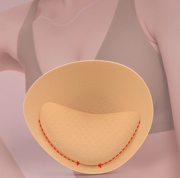 Ventilerende BH-innlegg – Avtakbare Beige 3 cm