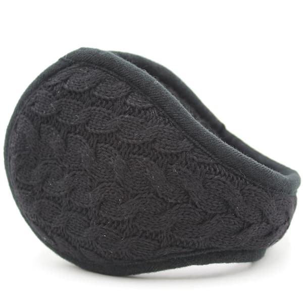 Outdoor Foldable Behind-the-Head Winter Earmuffs Black