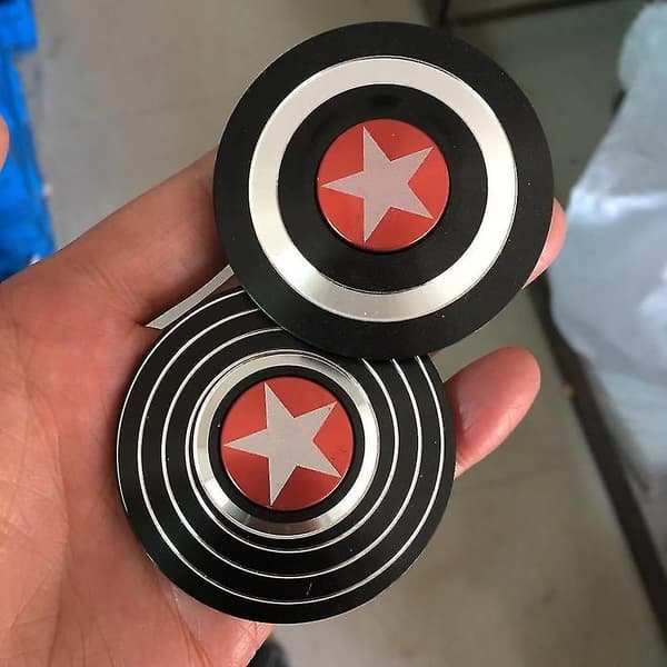 Musta Kapteeni Amerikka Fidget Spinner