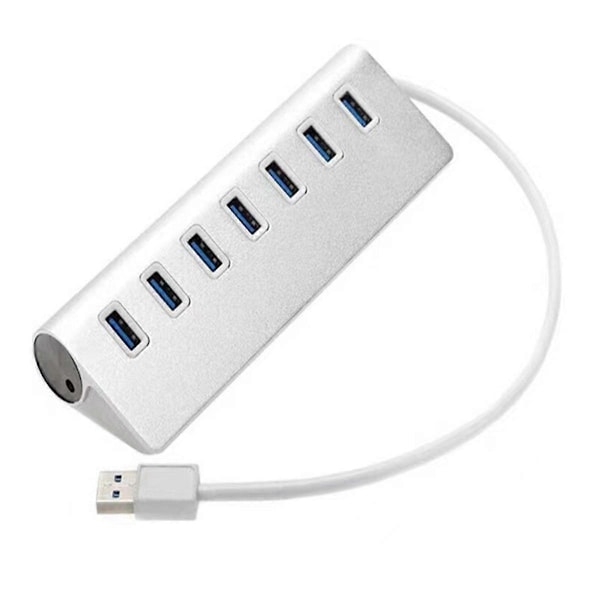 Højhastigheds USB HUB 7-ports Expander USB 3.0 Port Aluminium Legering Bærbar USB Splitter til Air Laptop PC