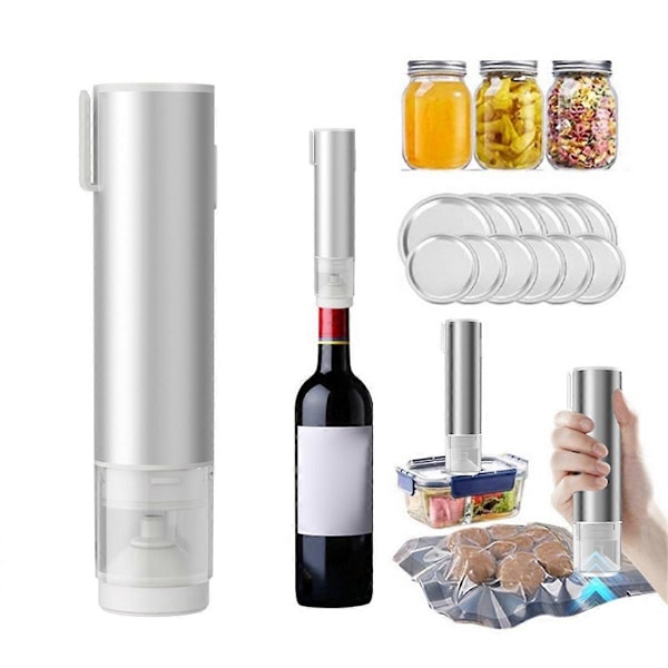 Multifunksjonell Håndholdt Forsegler Fersk Pose Vakuumforsegler Mason Jar Vakuumforsegler