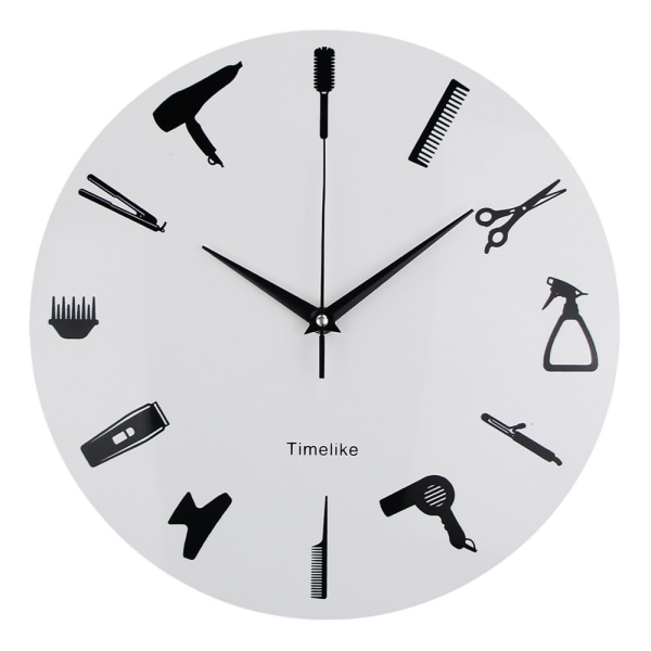 Luova akryyli kampaamo kello olohuoneen koristeena riippuva watch