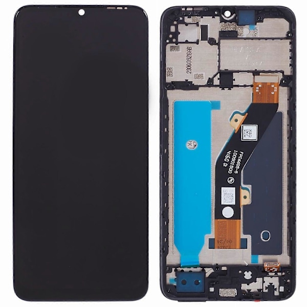 Til TECNO Spark Go 2023 4G BF7 Grade C LCD-skærm og Digitizer Samling+Ramme