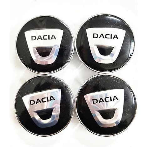 Hjulsenterkapsler for Dacia Duster, Logan, Sandero, Stepway, Lodgy, MCV 2, Dokker, 60 mm, sett med 4