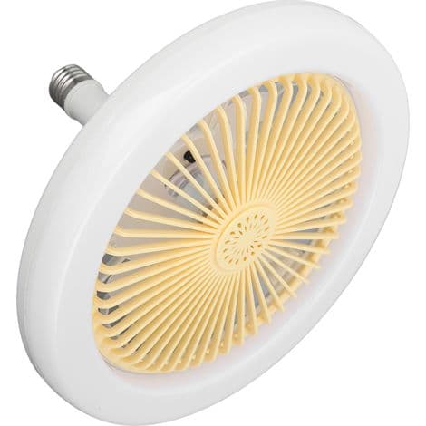 Stille 30W takvifte, 25 cm (9,8 tommer), med LED-belysning E27, 86-265V.