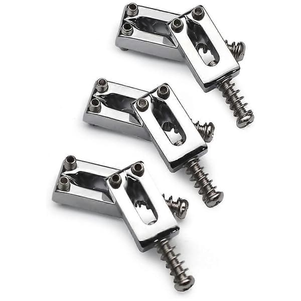 10,5 mm Gitarr Tremolo Bro Saddlar för Strat Tele Elektrisk Gitarr Tillbehör, Silver