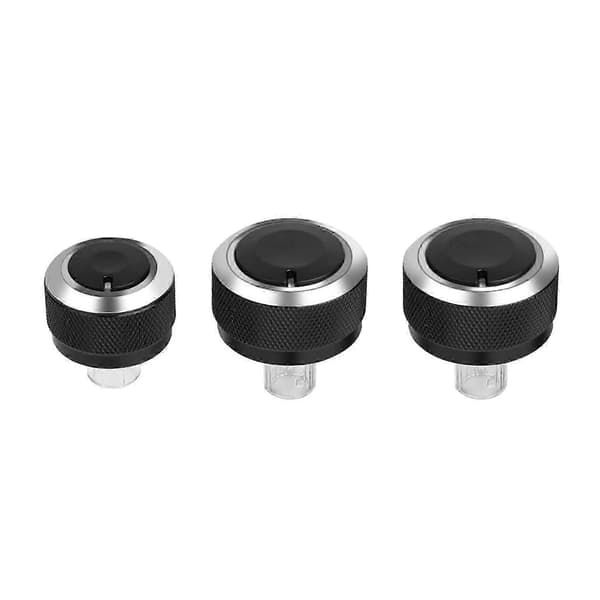 3 st Aluminium Bil Luftkonditionering Kontrollpanel Switch Knapp för GOLF 5 MK5 2005-2009 2025 walkbee