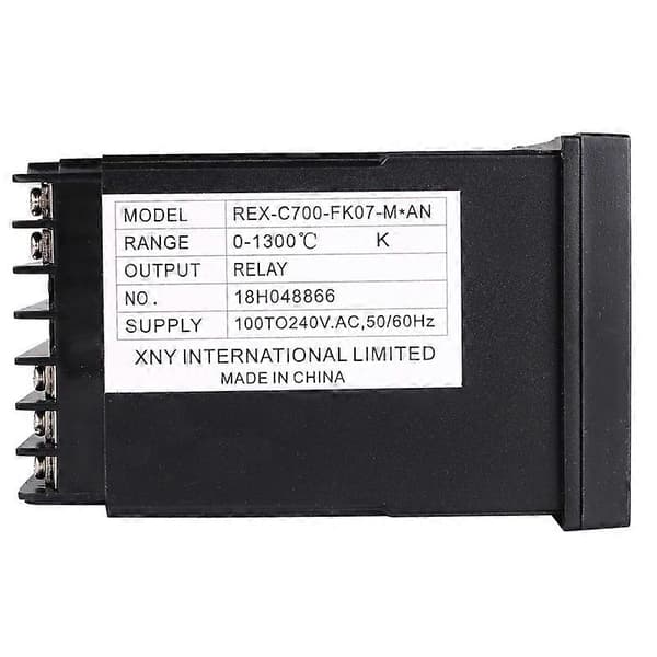 1 stk. AC 220V Ovn Temperaturregulator RKC REX-C700 Termoelement/PT100 Input Relæ Udgang 72*72mm