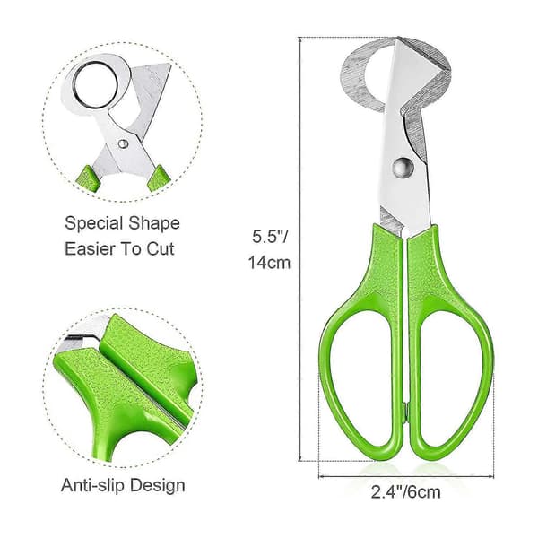 Vakteläggsax, 2-pack äggskalsseparator, vakteläggskärare, äggöppnare, köksredskap