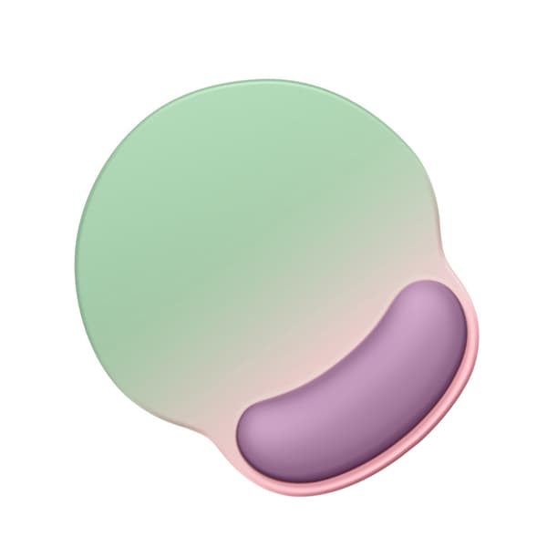 Ergonomisk musemåtte med håndledsstøtte - Grøn gradient