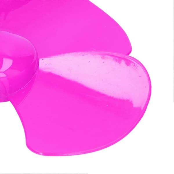 10 stk 60mm 4-bladet Propeller Plast Turning Båt Propeller Tilbehør med 2mm Hull Rose Red