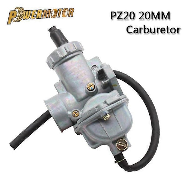 PowerMotor PZ20 20mm Motorcykel Karburator Carb Til 50cc 70cc 90cc 110cc 125cc 135 Til Kazuma ATV Quad Go Karts Knallert SUNL HK110