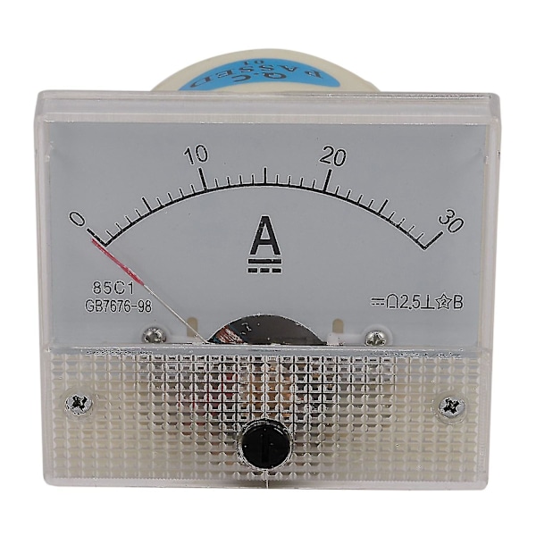 85c1-a DC Analog Amperemeter Panelmätare 30A Amp Mätare Ström Mekaniska Amperemeter-dt