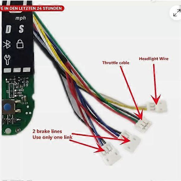 Fr Xiaomi 1S/pro/pro2 E-Scooter Dashboard Circuit Board Bluetooth Ersatz DHL