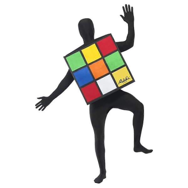 Rubiks Unisex Voksen Puzzle Cube Kostume