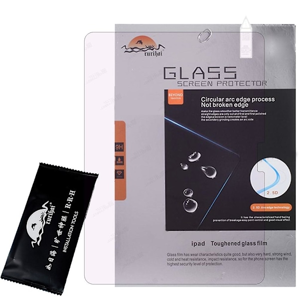 RURIHAI Skärmskydd för iPad Pro 13 (2024) Ögonskydd 9H Högt Aluminium-Silikonglasfilm