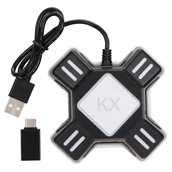 Tastatur Mus Adapter Bærbar Mus Tastatur Konverter Adapter Erstatning For Switch/x-box/ps5/p-s-4/ps3 Kx Gamepad Kontroller Adapter