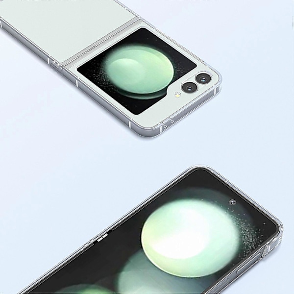 Skal för Samsung Galaxy Z Flip6 5G Vågstruktur Matt Klar PC Baksida