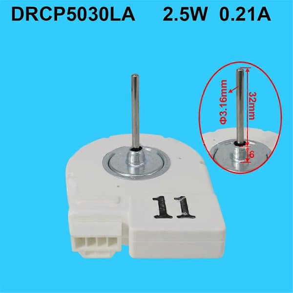 DRCP5030LA Kylskåpsfrysens DC-fläktmotor för kylskåpsfläkt DC 2,5W 0,21A