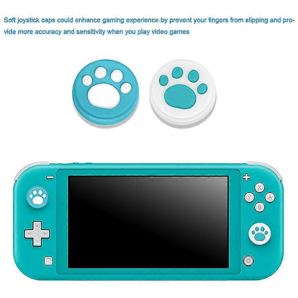 2-pack Ersättnings-Joystick Analog Tummepinne Del för Nintendo Switch Lite Joy-Con-kontroll - med Reparationsverktygssats