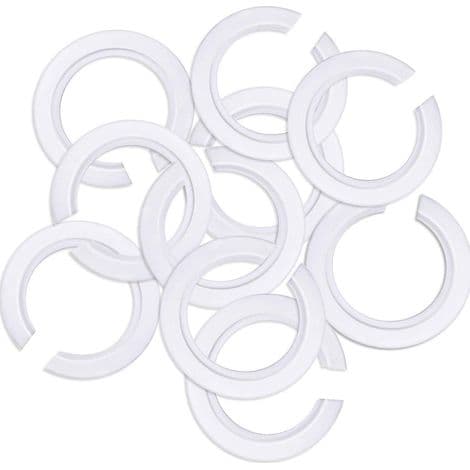Sett med 10 E27 E14 plastfatningsringer for montering av Edison-skruelampeskjermer på bajonettfatninger