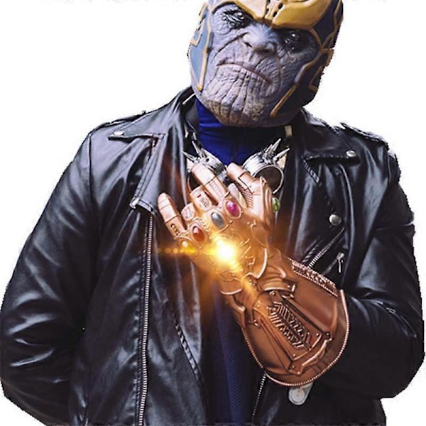 Avengers Infinity War Infinity Gauntlet LED-valo Thanos LED-hanskat Cosplay-rekvisiitta