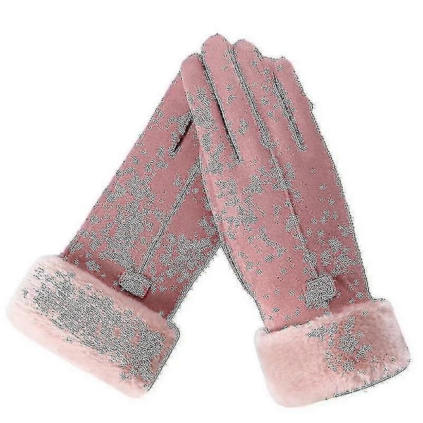 Vinterhandsker Varme Vanter Vinter Touchscreen Handsker Kvinder - FARVE: pink