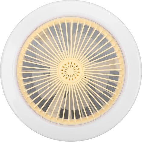 Stille 30W takvifte, 25 cm (9,8 tommer), med LED-belysning E27, 86-265V.