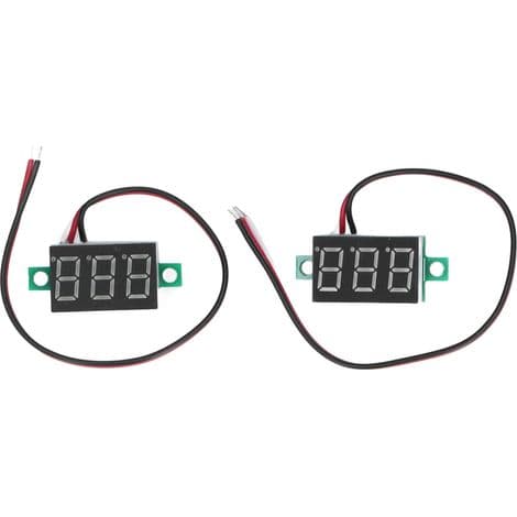 Digitale DC Voltmeter 0-30V med Grønn LED-skjerm, 0,36 tommer, 3 ledninger