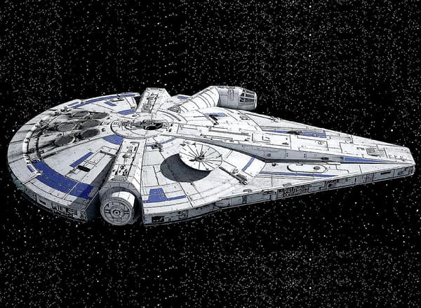 Millennium Falcon Metallisk Flaskeåpner